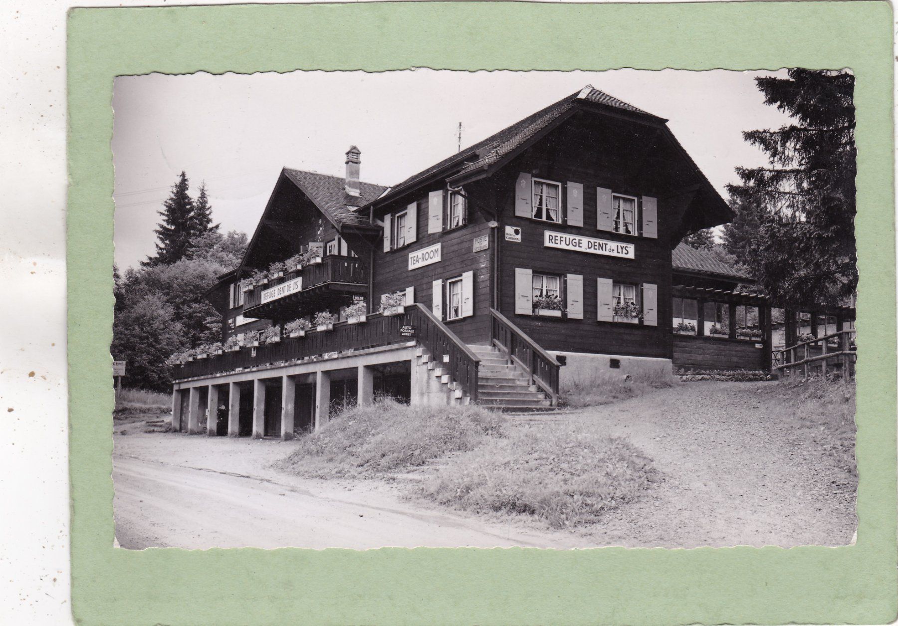 Cartoline postali: Les Paccots s. Châtel-St.Denis Refuge Dt. de Lys  1946 – Usato da Herisau venduto da Lisegrat2008