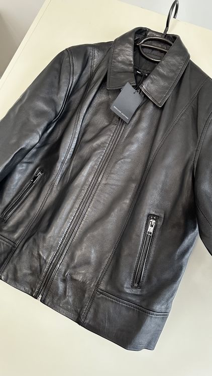 Giacche: Schwarze Echtlederjacke Gr. 42, neuwertig! – Nuovo (secondo la descrizione) da Winterthur venduto da -BeHappy24- 3
