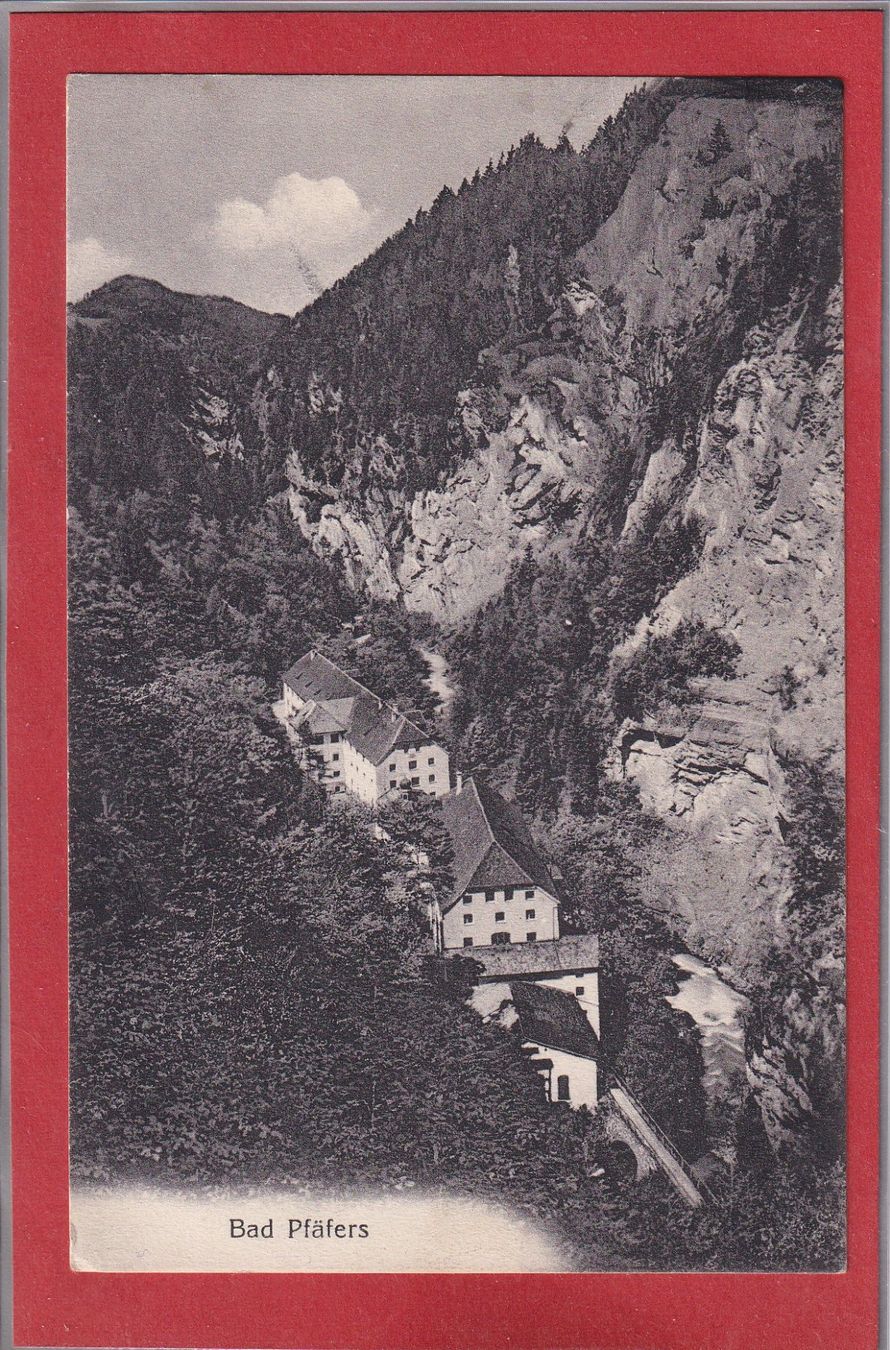 Cartoline postali: Bad Pfäfers - 1920 – Usato da Orvin venduto da Pyaeschli