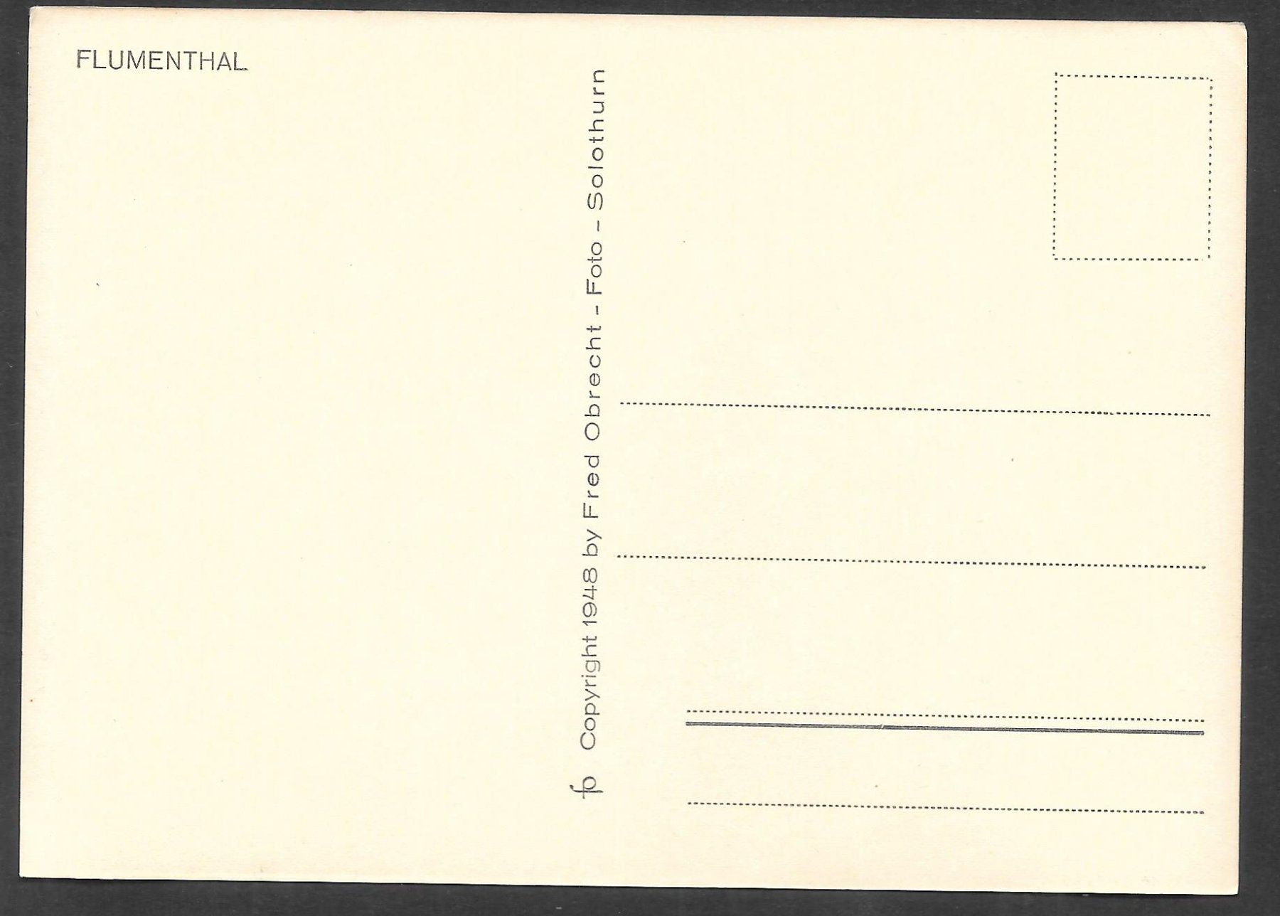 Cartoline postali: Flumenthal Generalansicht – Usato da Olten venduto da clotaldi 1