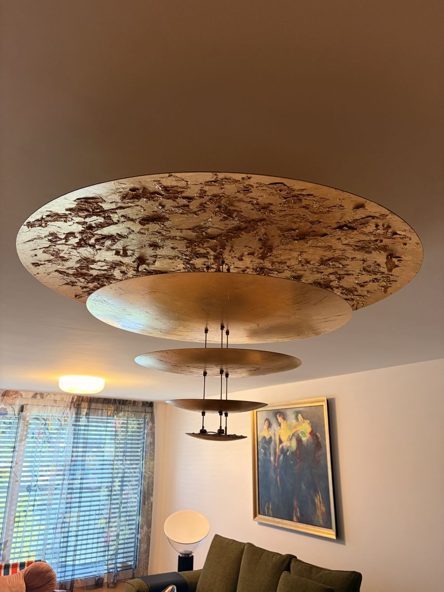 Catellani & Smith Lustres & lampes de plafonds: Catellani Macchina della Luce Leuchte mit Blattgold – D'occasion à Zürich par Sejla 2