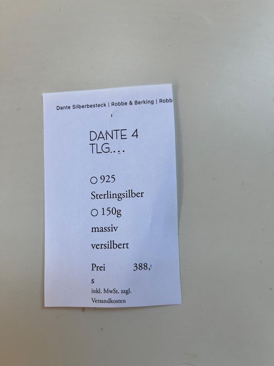 Robbe & Berking Cucchiai: 6 cuillères Gourmets  Dante 18 cm de Robbe & Berking – Usato da Genève venduto da pao_8srw 1