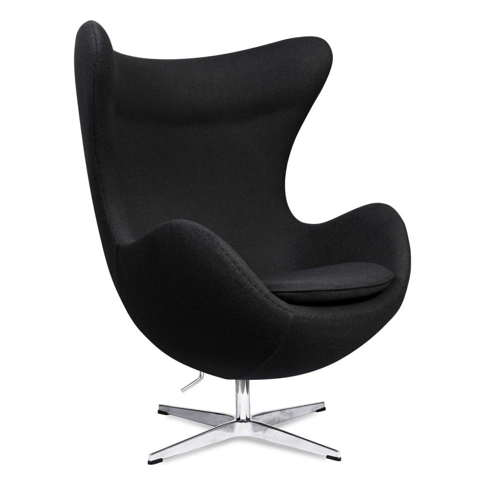 Poltrone: EGG CHAIR TISSU NOIR – Usato da Geneve venduto da PascalPup 2