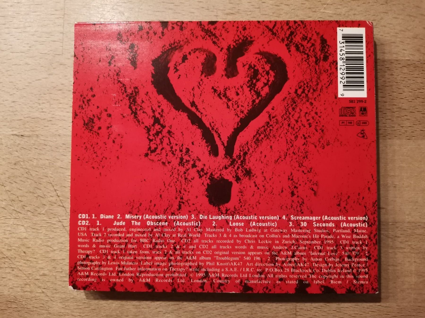 CD: Therapy? - Diane – Usato da Biel / Bienne venduto da Music74 3