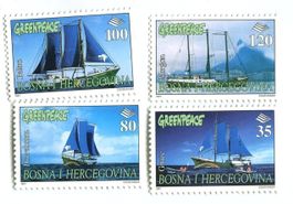 Briefmarken "Schiffe". Bosnien und Herzegowina