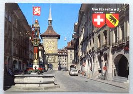 Bern - Zähringerbrunnen und Zeitglockenturm