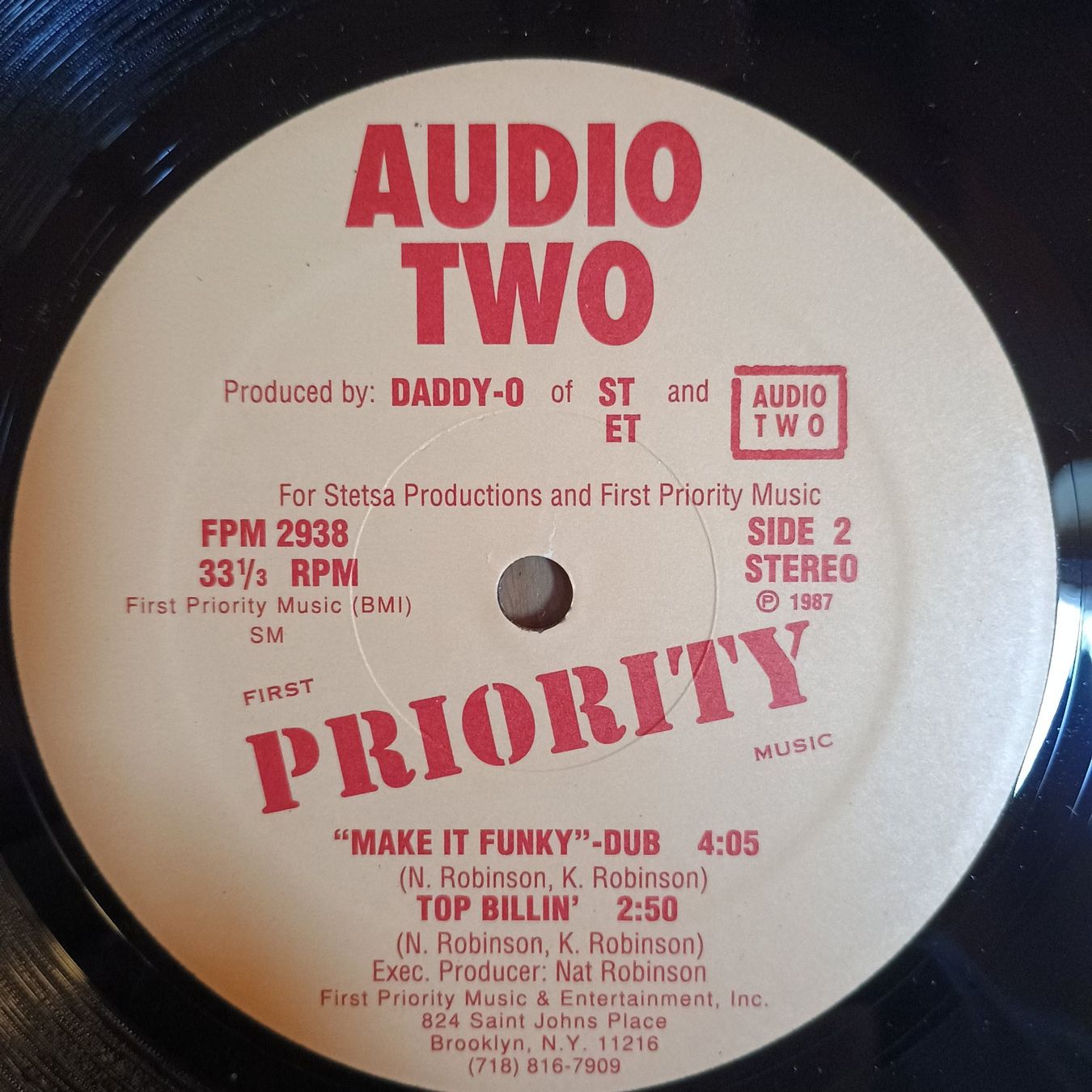 Dischi in vinile: Audio Two – Make It Funky / Top Billin' 12" US-REISSUE VG++ – Usato da münchenstein venduto da karl_heinz_krasser 1