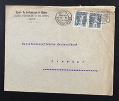ALTER BRIEFUMSCHLAG SPAR & LEIHKASSE IN BERN 1919
