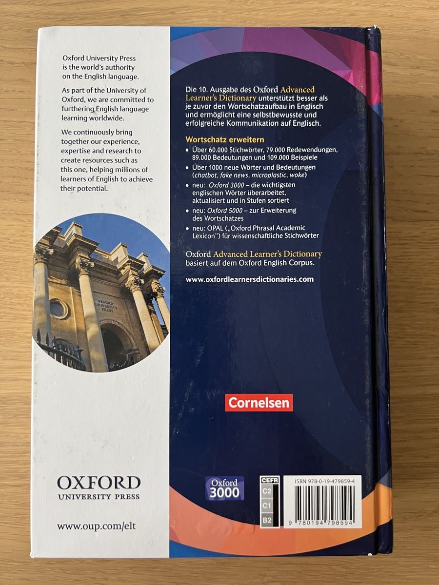 Libri: Oxford Advanced Learner‘s Dictionary – Usato da Adliswil venduto da emigru2 1