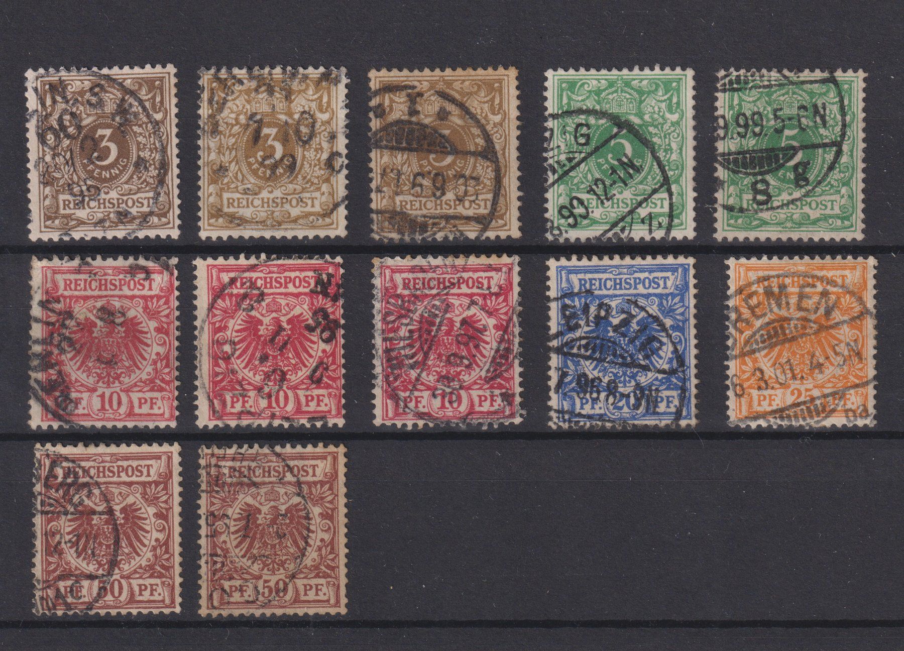 Tutti i francobolli: Deutsches Reich 1889 – Usato da Bellach venduto da qsearch