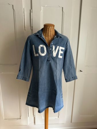 YISHION - Jeanskleid mit Print 170 (XL)