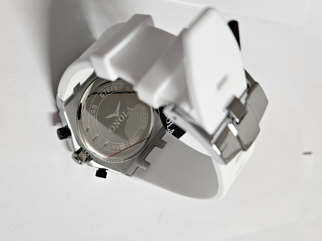 Orologi: Sehr schöne Uhr - silbrig/weiss – Nuovo e nell'imballaggio originale da Kreuzlingen venduto da RahMal 8