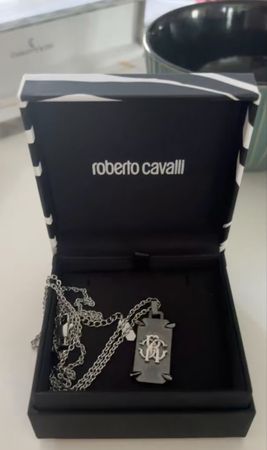 Roberto Cavalli collier homme boite d'origine