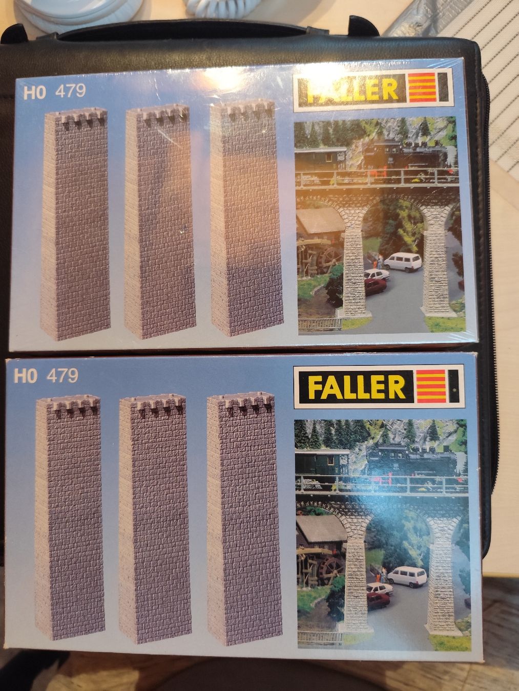 Faller Modellini di ferrovie: Faller H0 479 Viaduktpfeiler 2 Packungen – Nuovo e nell'imballaggio originale da Studen SZ venduto da RahanKappa
