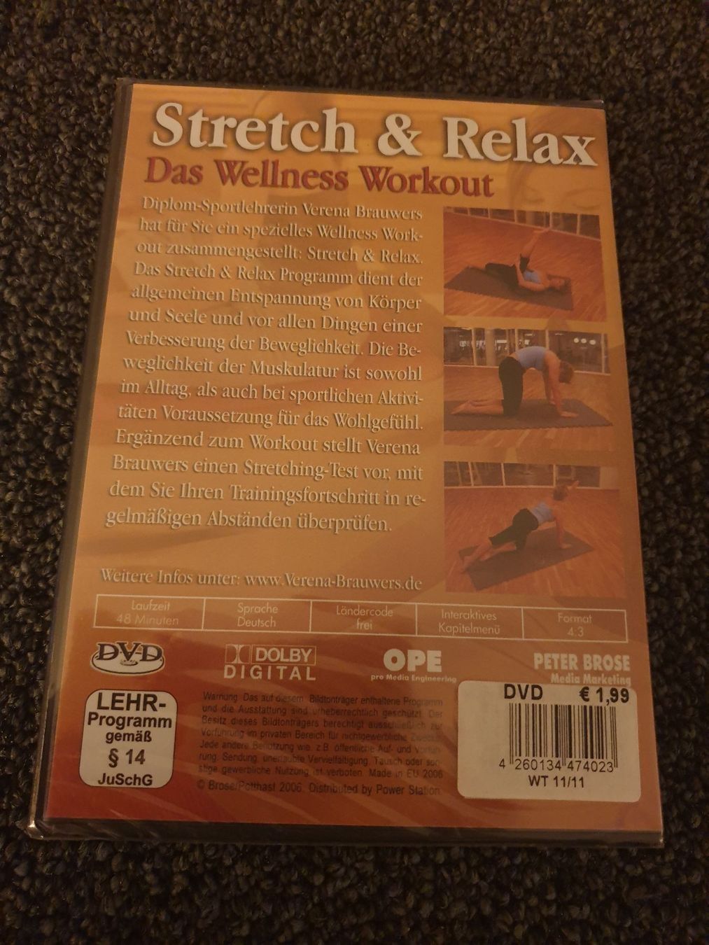 Tutti i DVDs: STRETCH & RELAX DAS WELLNESS WORKOUT – Nuovo e nell'imballaggio originale da Ruswil venduto da jan_bxl5 1