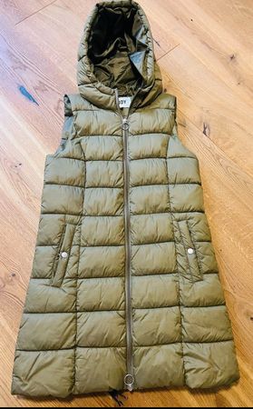 Only / JDY Steppweste / langes Gilet mit Kapuze Grösse S