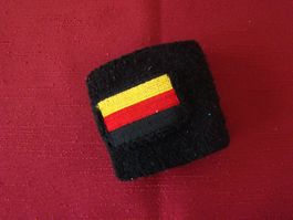 Schwarzes Schweissband Deutschland Flagge