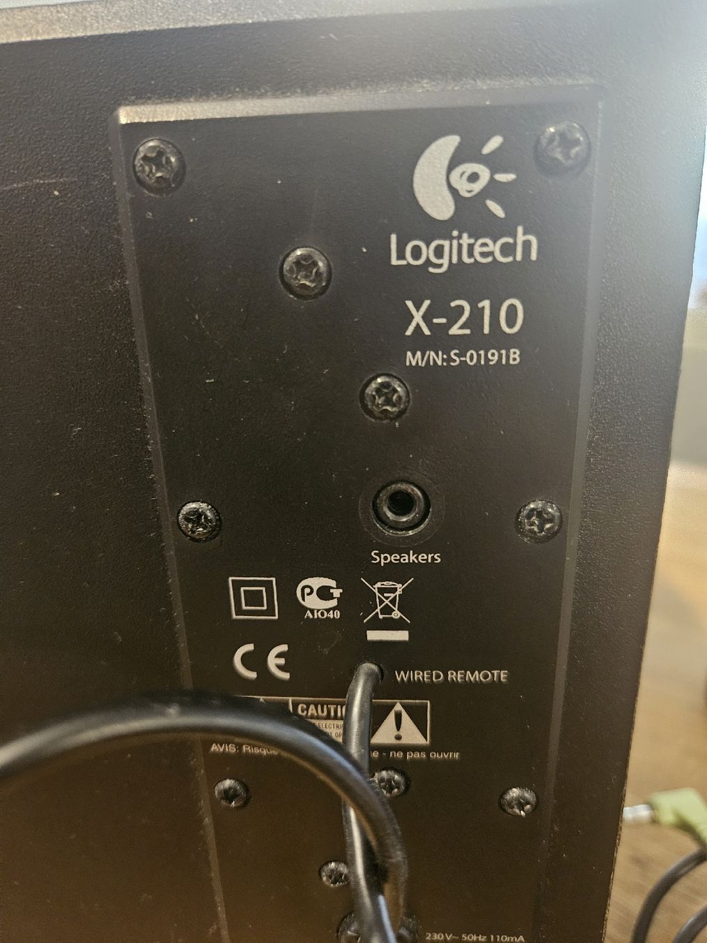 Logitech Casse acustiche: Logitech X-210 Lautsprecher Set mit Kabelfernbedienung – Usato da Zürich venduto da leco888 2