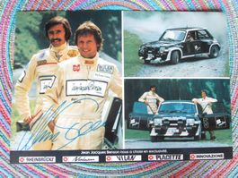 MARC SURER/MICHEL WYDER RENAULT R5 TURBO RALLYE AUTOGRAMM