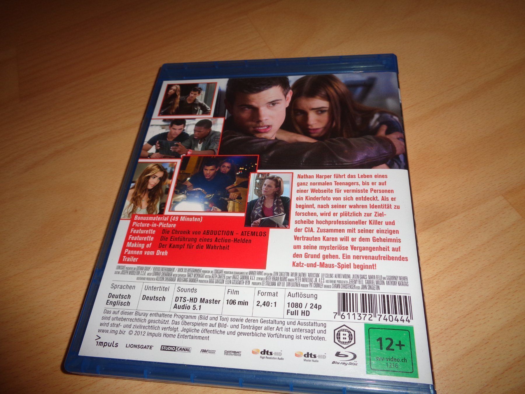 Tutti i DVDs: Atemlos  Abduction BLU-RAY – Usato da Olten venduto da Disc-Verkauf 2