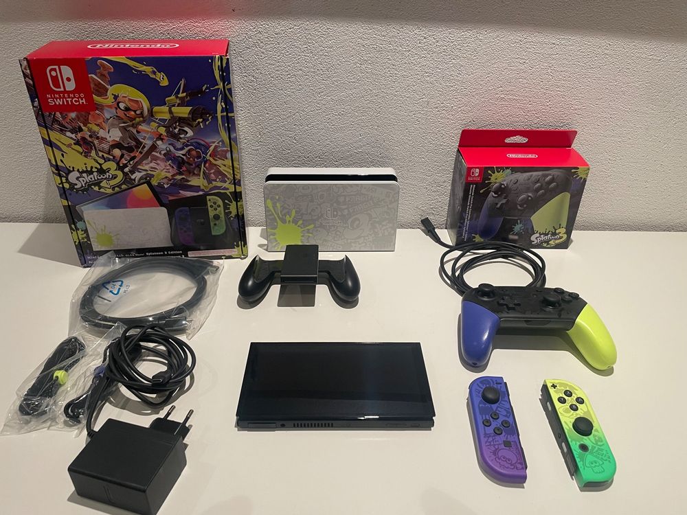 Nintendo Switch OLED - Splatoon 3 Edition + Controller (Neu (gemäss ...