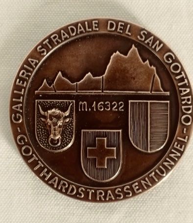 Medaglie: Medaille - Gotthardstrassentunnel 1976 – Usato da Merenschwand venduto da Garfield2026 3