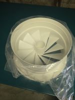 7 St. Trox RAO Dralldiffusor 250 RAL 9010 neu