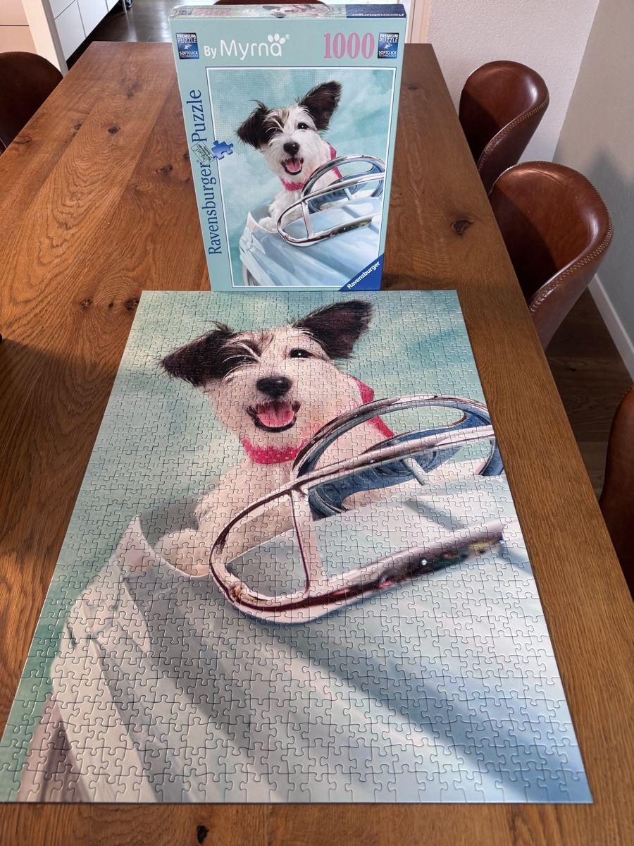 Ravensburger Puzzles: Ravensburger Puzzle 1000 Teile Hund – Gebraucht aus Niederbüren von Oetschli 1