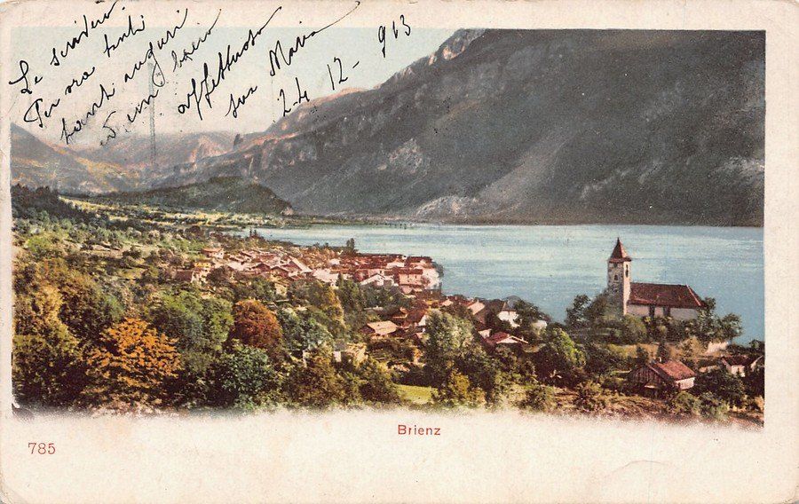 Cartoline postali: Brienz, gelaufen 1913 – Usato da Frauenfeld venduto da POML