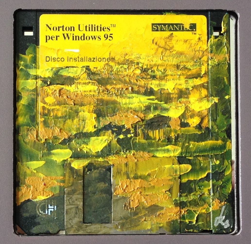 Tableaux: TECNICA MISTA SU FLOPPY DISK – Neuf (Voir description) à PARADISO par pin_vlj8