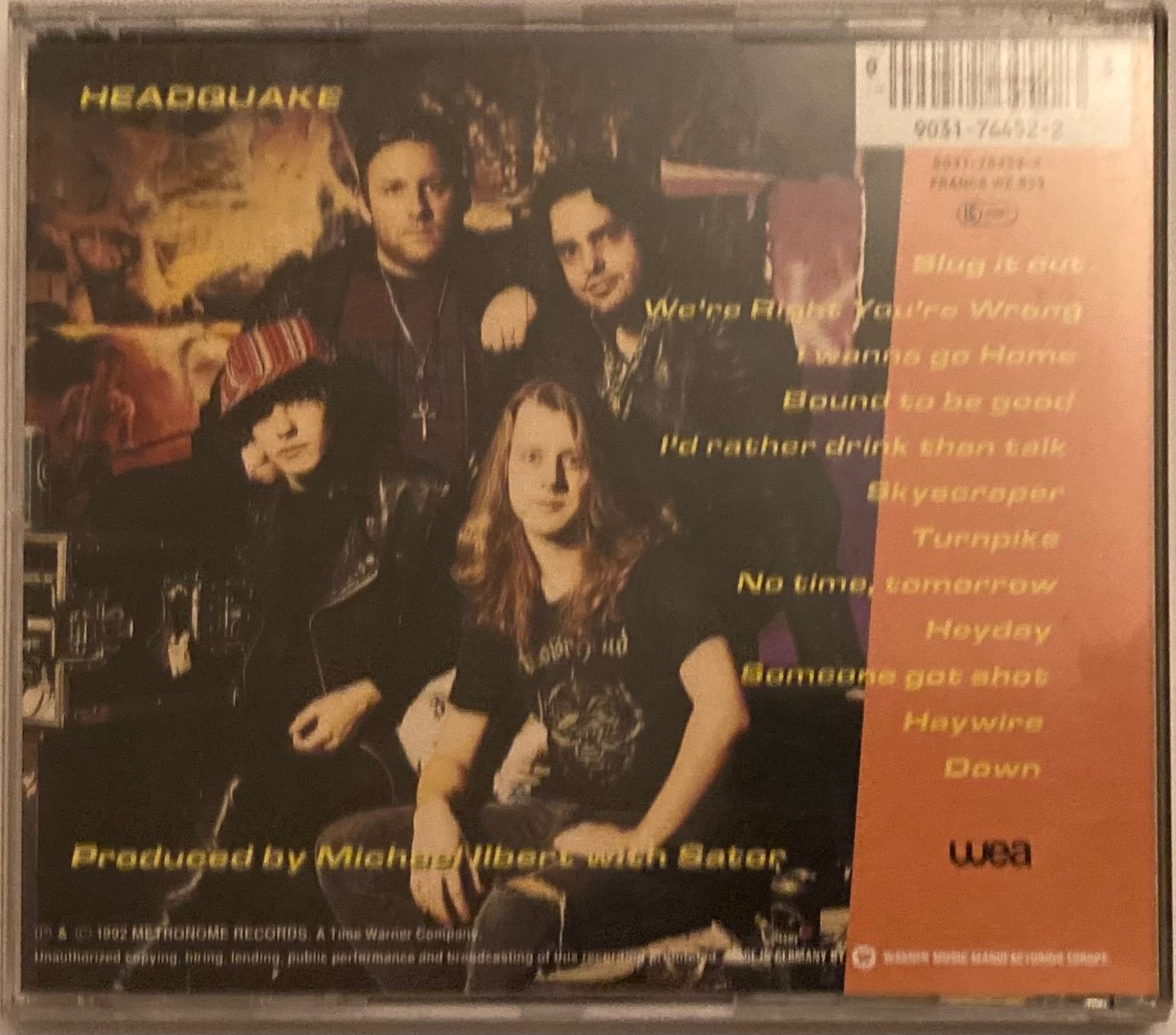 CD: SATOR - HEADQUAKE – Usato da Poliez-Pittet venduto da Newtown-Records 1