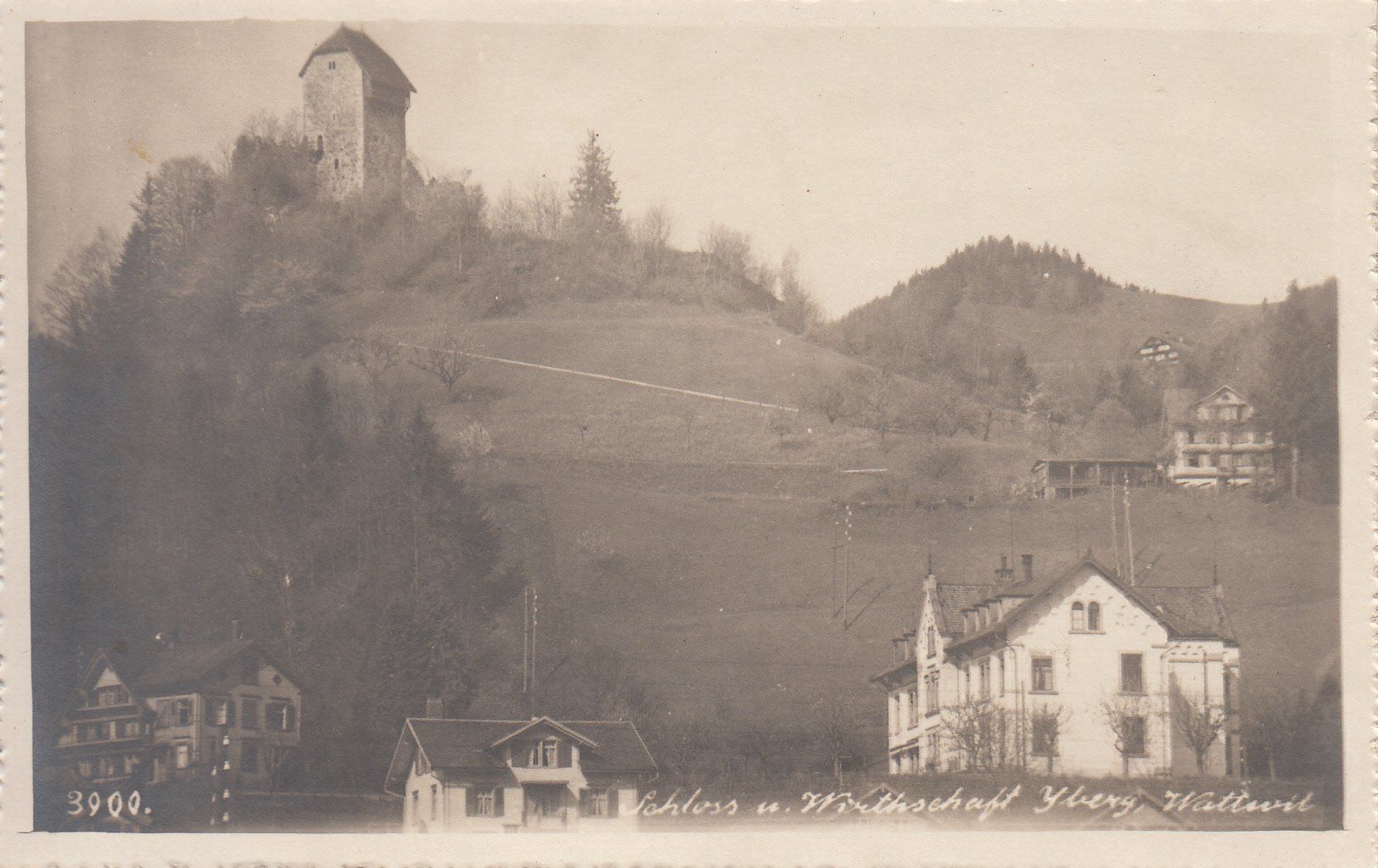 Ansichtskarten: Wattwil, Yberg, ca. 1925 – Gebraucht aus Bürglen TG von StampGraf