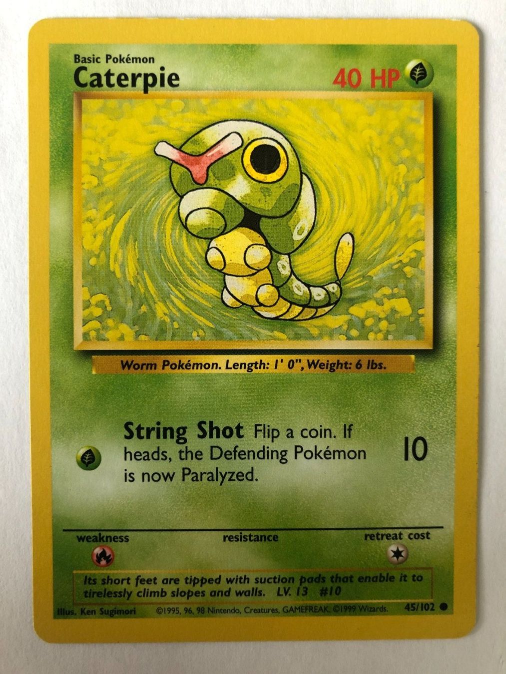 Pokémon Carte collezionabili: Caterpie - Base Set - Pokemon – Usato da Nussbaumen AG venduto da Bika-Shop