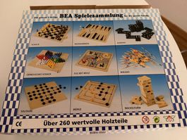 BEA Spielesammlung aus Holz – über 260 Holzteile – vollständ