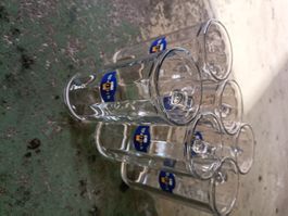 Biergläser 6 Stk. mit Logo Warteck