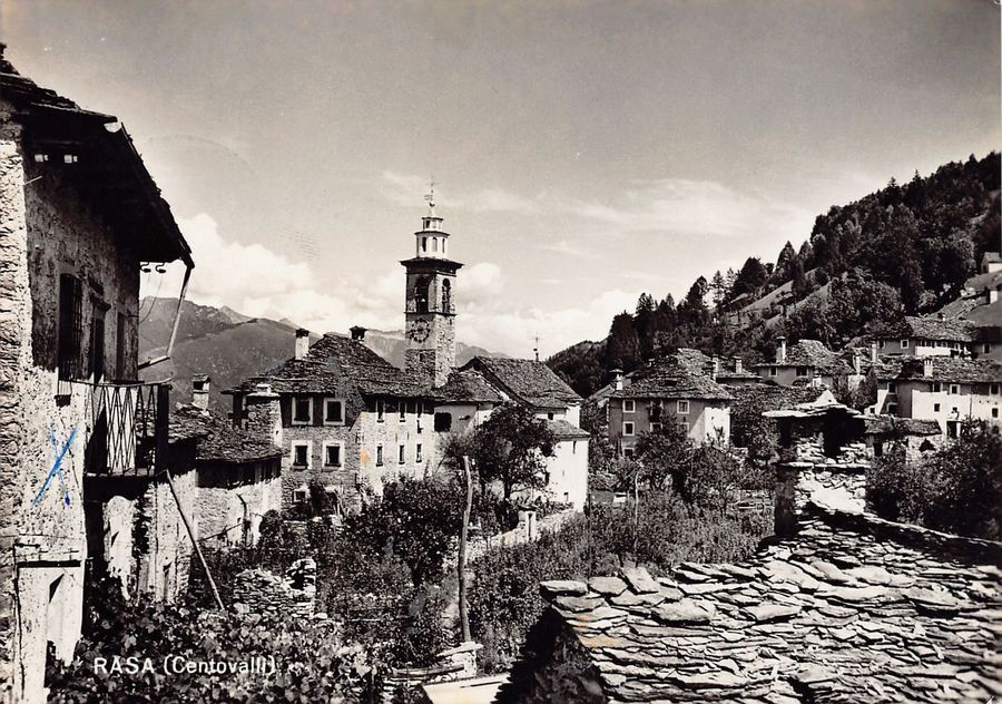 Cartoline postali: Rasa (Centovalli), circolata 1969 – Usato da Frauenfeld venduto da POML
