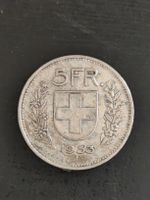 Schweizer 5 Franken Münze Jahrgang 1953