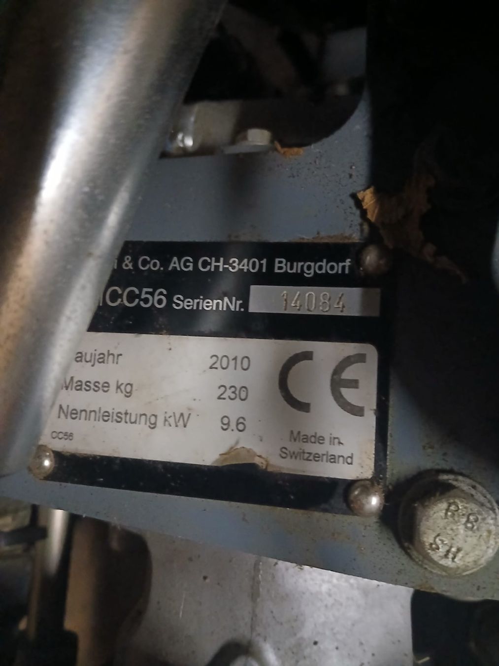 Aebi Toutes les machines: Motormäher Aebi CC56 – D'occasion à Emmetten par EC240 5