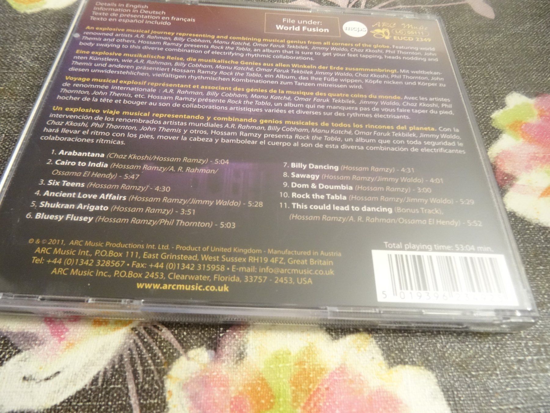 CD: Rock the Tabla - Hossam Ramzy & Special Guests CD – Usato da Olten venduto da Disc-Ausverkauf 1