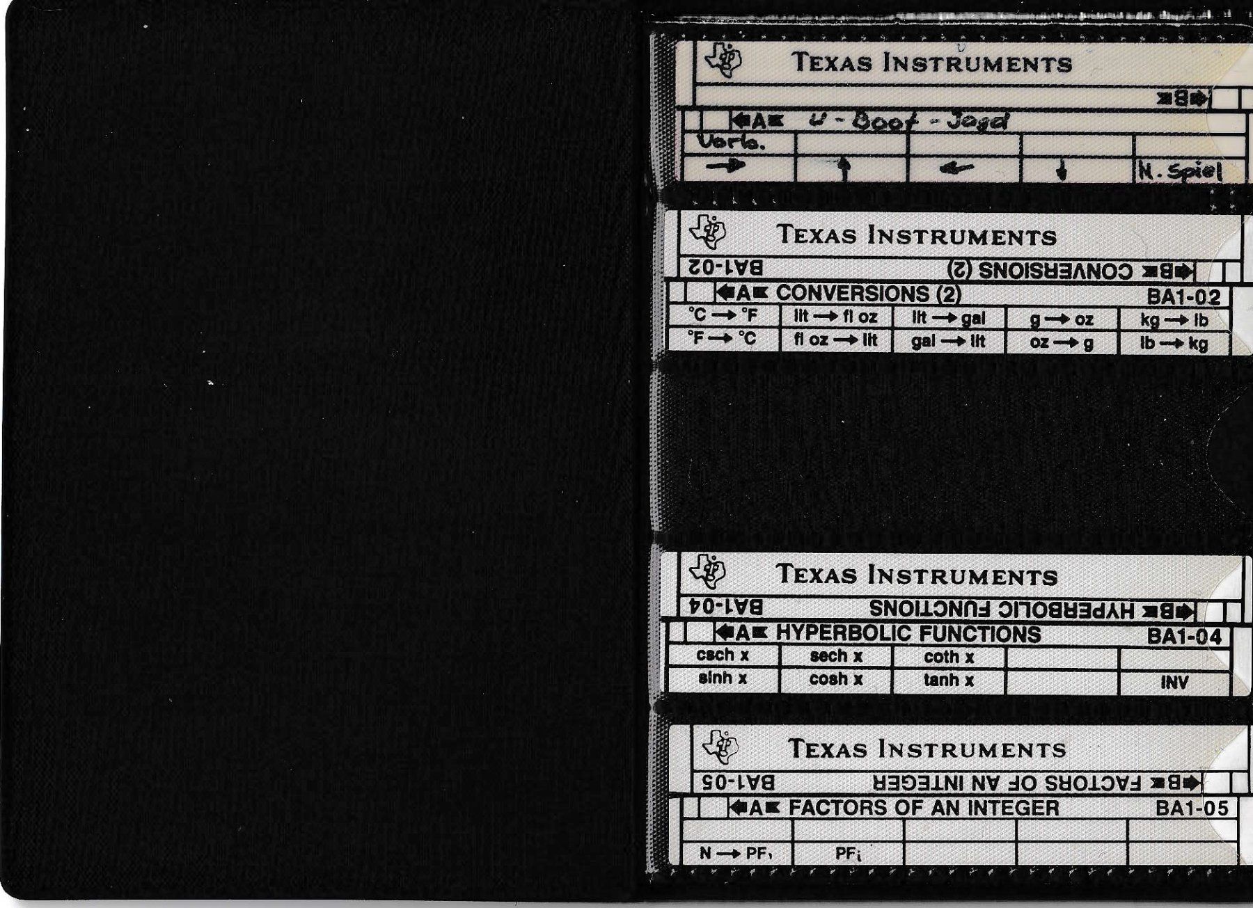 Texas Instruments Taschenrechner: Texas Instruments SR 52 – Gebraucht aus Wangen ZH von Jleh 1