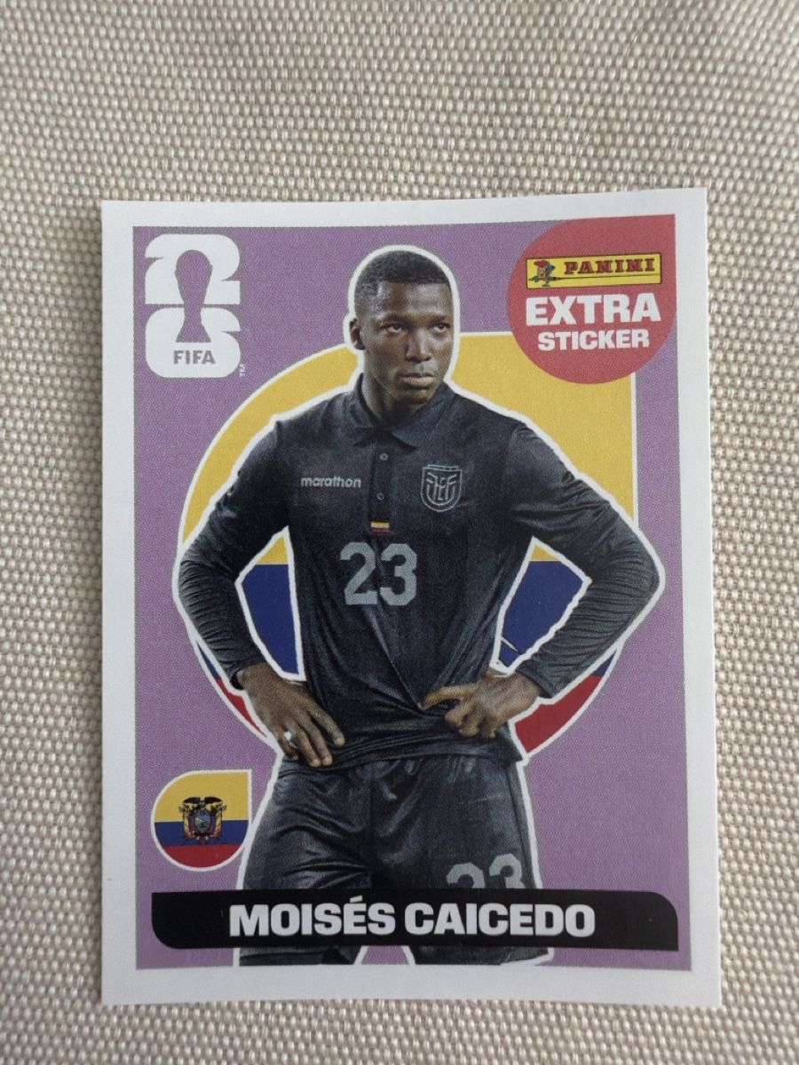 Panini Carte collezionabili: Panini EXTRA Sticker Moises Caicedo WM 2026 – Nuovo e nell'imballaggio originale da Rotkreuz venduto da Kasli2410