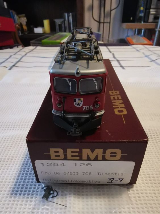 Bemo 1254 141 RhB Ge 6/6 II 701 Raetia H0m (Neu (gemäss Beschreibung