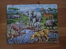 Larsen Puzzle Afrikanische Savanne - Tiere Afrikas. Komplett