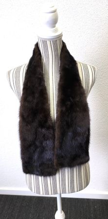 Pelzschal dunkelbraun