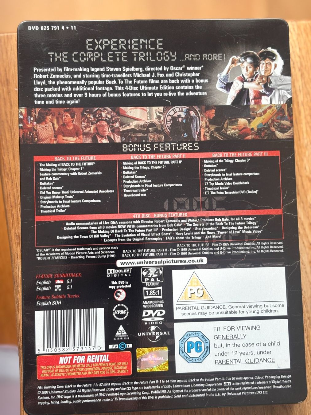 Tutti i DVDs: Back to the Future Trilogy  -  Steelbook – Usato da Binningen venduto da samorga21 1