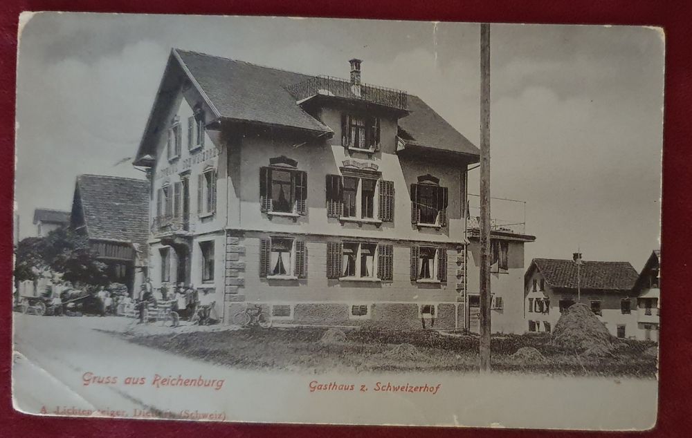 Gruss aus Reichenburg - Gasthof Schweizerhof 1909 (Gebraucht) in ...