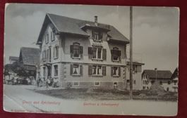 Gruss aus Reichenburg - Gasthof Schweizerhof 1909