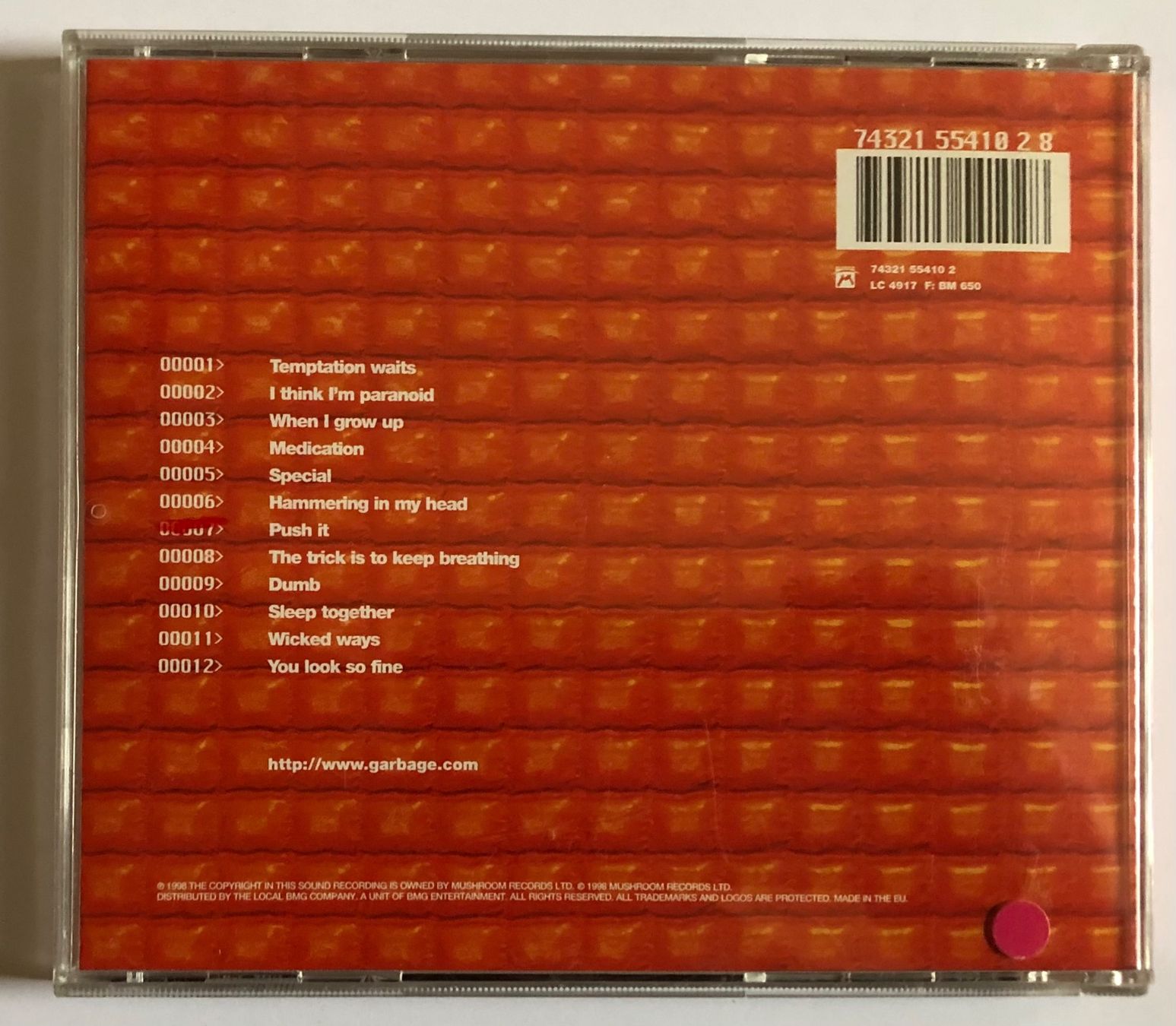 CDs: GARBAGE - VERSION 2.0 – D'occasion à Poliez-Pittet par Newtown-Records 1