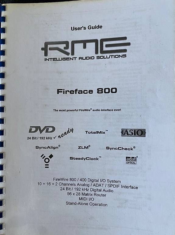 Studioequipment: Audio Interface RME FireFace 800 – Gebraucht aus Porrentruy von rcortesi 3