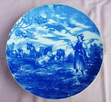 Antiker Wandteller, Villeroy & Boch